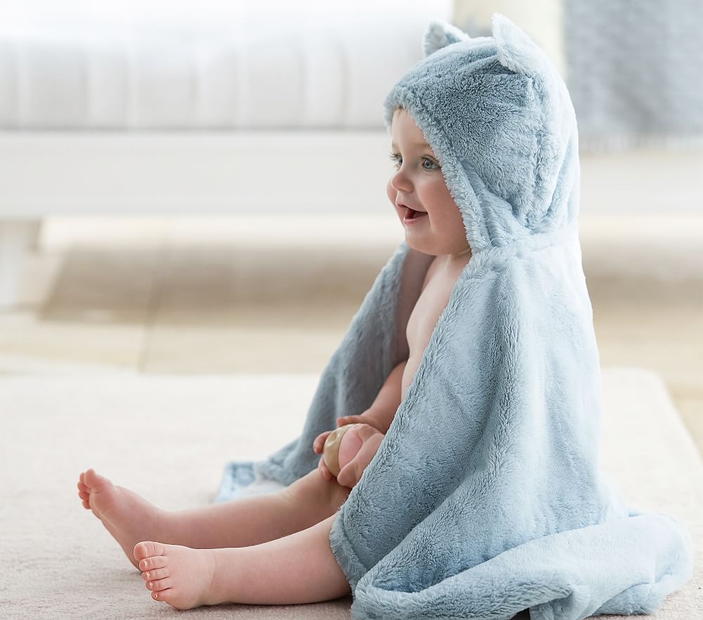 Nursery Fur Bear Bath Wrap